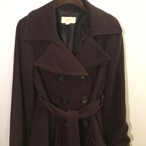 Women’s Chocolate Brown Wool Coat